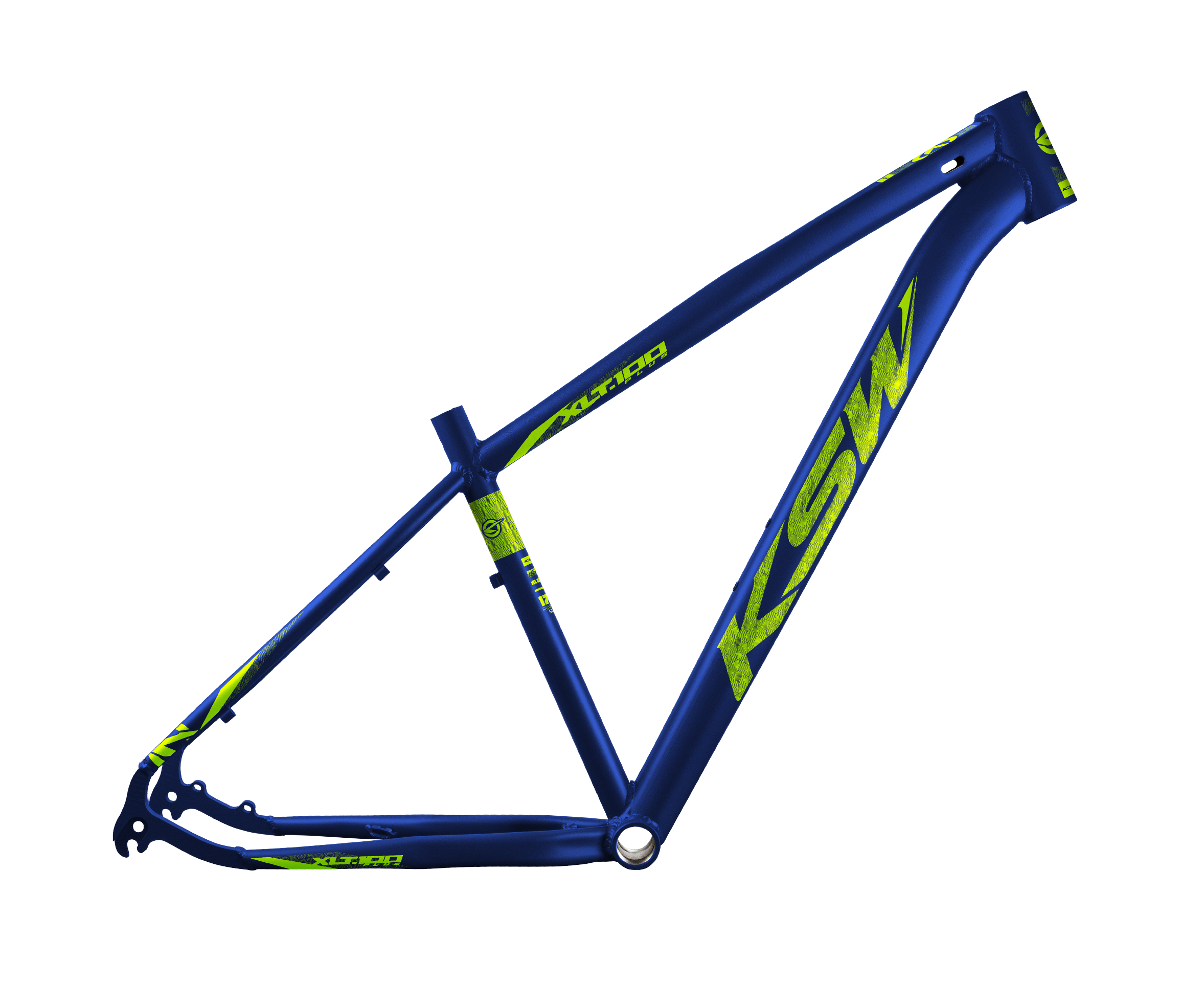 Quadro KSW XLT100plus em destaque, exemplo do trabalho do estúdio RRDesignBikes