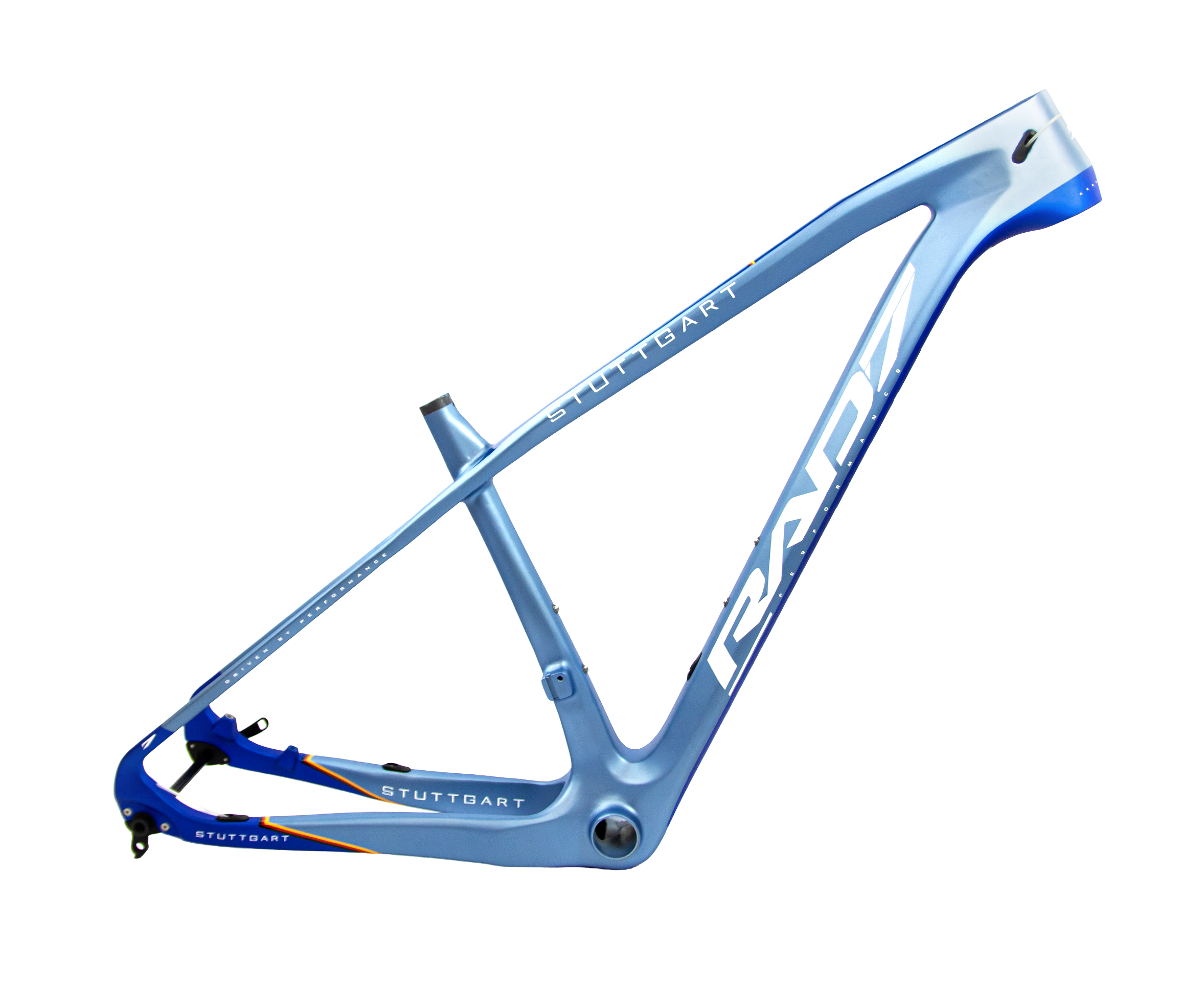 Quadro RAD7 Stuttgart 2025, design industrial e CMF da RRDesignBikes