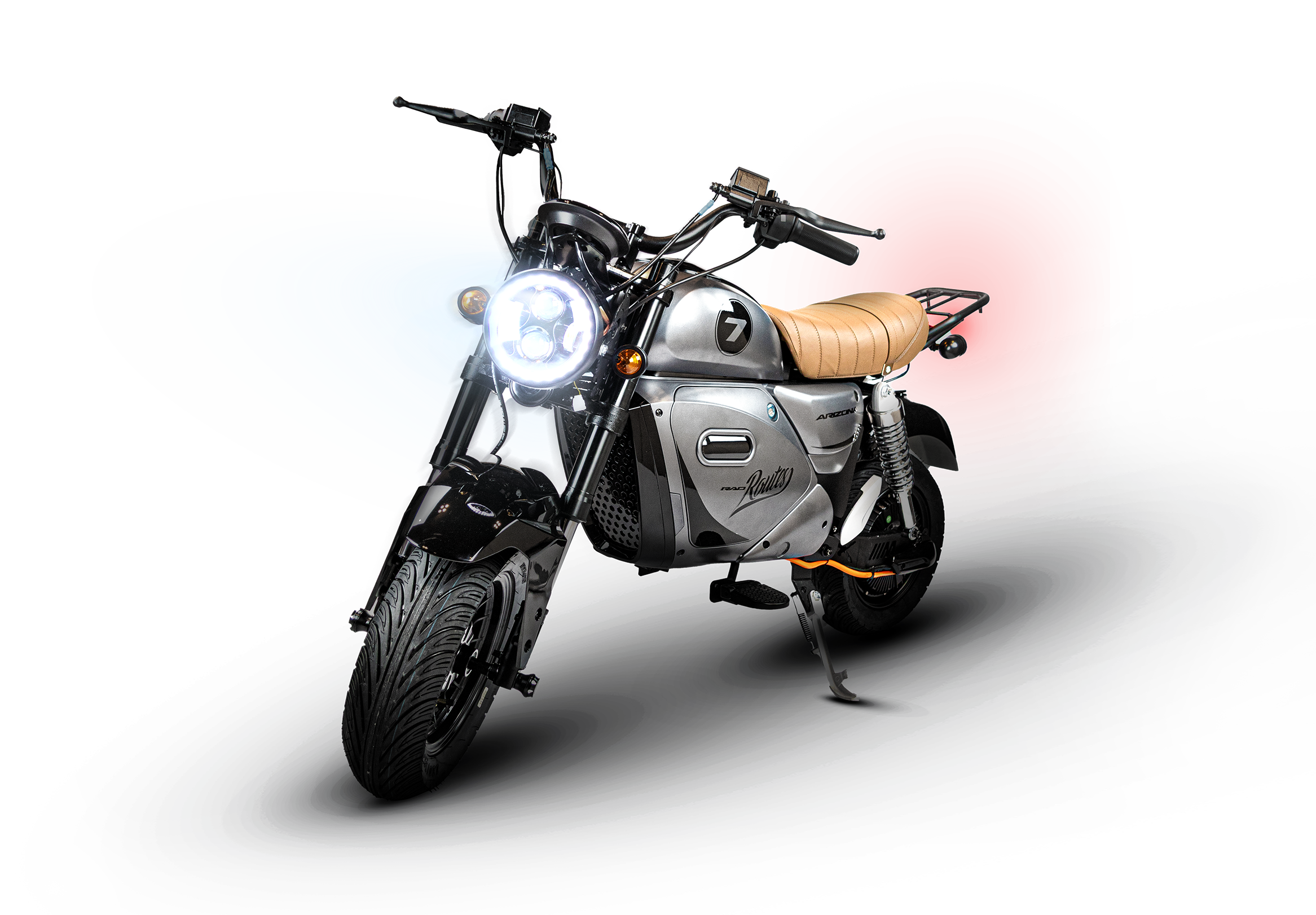RAD ROUTES Arizona, moto elétrica com design industrial e CMF da RRDesignBikes